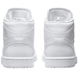 Air Jordan 1 Mid Triple White (W)