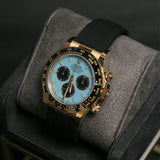 Daytona YG Turquoise Blue Dial Oysterflex 126518LN