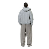 Fear Of God Essentials Embossed 90s Fit Fleece Zip-Up Hoodie