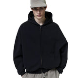 Fear Of God Essentials Embossed 90s Fit Fleece Zip-Up Hoodie