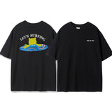 Fier De Moi Surfing Bear T-Shirt Black