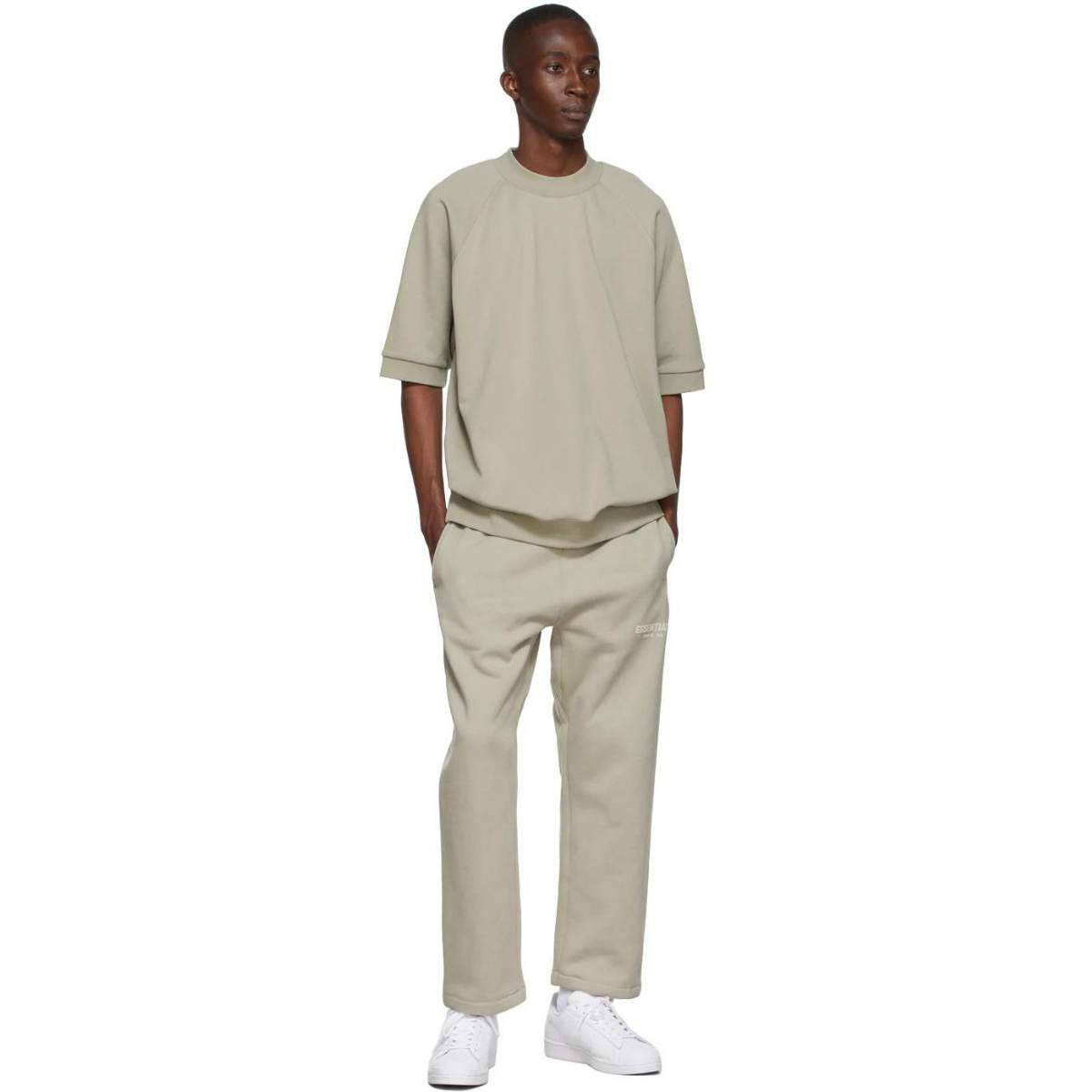 Fear Of God Essentials Raglan Crewneck Seafoam Fear Of God Essentials Raglan Crewneck Seafoam