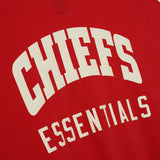 Fear Of God Essentials Chiefs Sport Hoodie Red Concrete Heather
