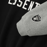 Fear Of God Essentials Raiders Sport Hoodie Black Concrete Heather