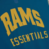 Fear Of God Essentials Rams Sport Hoodie Blue Sapphire Concrete Heather