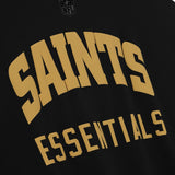 Fear Of God Essentials Saints Sport Hoodie Black Concrete Heather