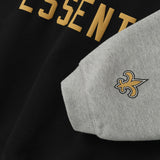 Fear Of God Essentials Saints Sport Hoodie Black Concrete Heather