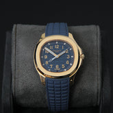Aquanaut 38 Travel Time RG Opaline Blue Gray Dial 5269R-001