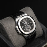 Patek Philippe Nautilus 40 Annual Calendar Moon Phases Alligator Strap 5726A-001