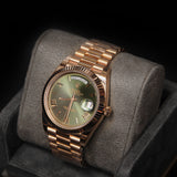 Daydate 36 RG Olive Roman Dial 128235