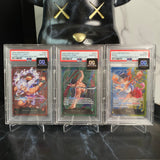 One Piece Card PSA 10 MDL ST21-011 , ZORO OP12-020, NAMI OP11-041 Learn Together Deck Set English