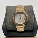 Patek Nautilus Ladies AT RG Silver Dial 7118/1R-001