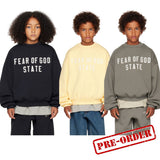 Fear Of God Essentials State Kids 90s Fit Fleece Crewneck Sweatshirt