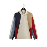 Kith Panelled Otto Long Sleeve Polo Sandrift