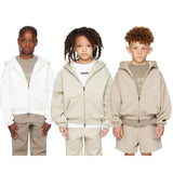 Fear Of God Essentials Kids Classic Fleece Zip-Up Hoodie