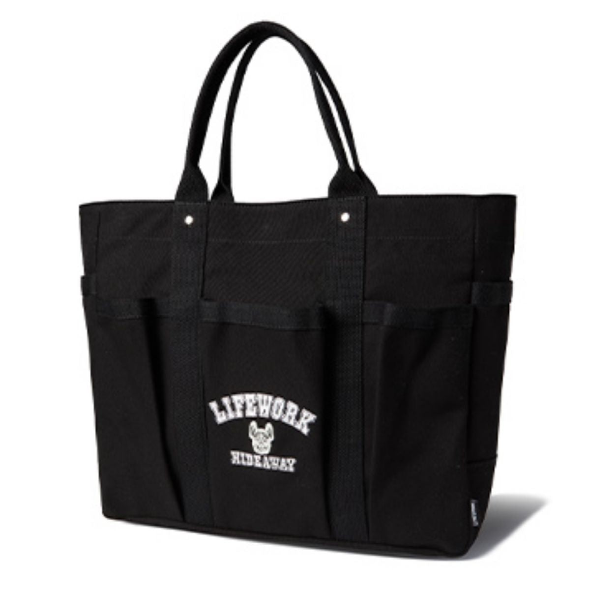 LifeWork Arch Logo Canvas Tote Bag Black LifeWork Arch Logo Canvas Tote Bag Black