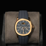 Patek Philippe Aquanaut Luce Annual Calendar RG Blue Gray Dial 5261R-001