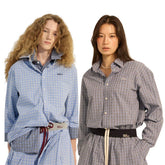 Mardi Marcredi Cotton Shirt Check Logo