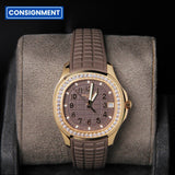Patek Philippe Aquanaut 39 Luce RG Taupe Dial Diamond Bezel 5268/200R-010