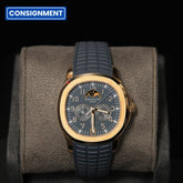 Patek Philippe Aquanaut Luce Annual Calendar RG Blue Gray Dial 5261R-001