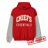 Fear Of God Essentials Chiefs Sport Hoodie Red Concrete Heather