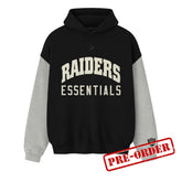 Fear Of God Essentials Raiders Sport Hoodie Black Concrete Heather