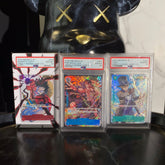 One Piece Card PSA10 Monkey.D.Luffy ST01-012 / Ace OP07-053 / Sabo OP09-027 Weekly Shonen Jump Sequential JP