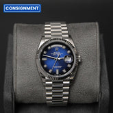 Daydate 36 WG Blue Ombré Baguette Dial 128239A