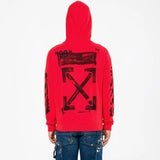 Off White Stencil Zip Jaket Hoodie