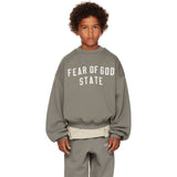Fear Of God Essentials State Kids 90s Fit Fleece Crewneck Sweatshirt