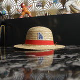 Los Angeles Dodgers x One Piece Straw Hat Brown