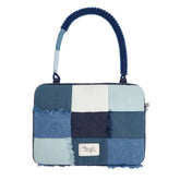 Tagi Corduroy Floral Patchwork Laptop Bag Tas Laptop