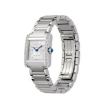 Cartier Tank Francaise Small Steel Diamonds W4TA0029