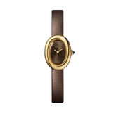 Cartier Baignoire Watch Mini Yellow Gold Bronze Leather WGBA0031