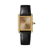 Cartier Tank Louis Cartier Large Yellow Gold Semi Matte Black Alligator Leather WGTA0211
