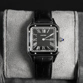 Cartier 43 Santos Dumont Large Black Dial WSSA0046