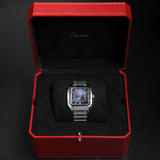 Cartier 40 Santos Large Blue Dial WSSA0071