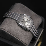 Cartier 27 Santos Small Silver Dial WSSA0082