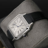 Cartier 43 Santos Dumont Large Silver Dial WSSA0085