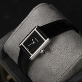Cartier 22 Tank Must Small Black Dial WSTA0071