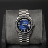 Daydate 36 WG Blue Ombré Baguette Dial 128239A
