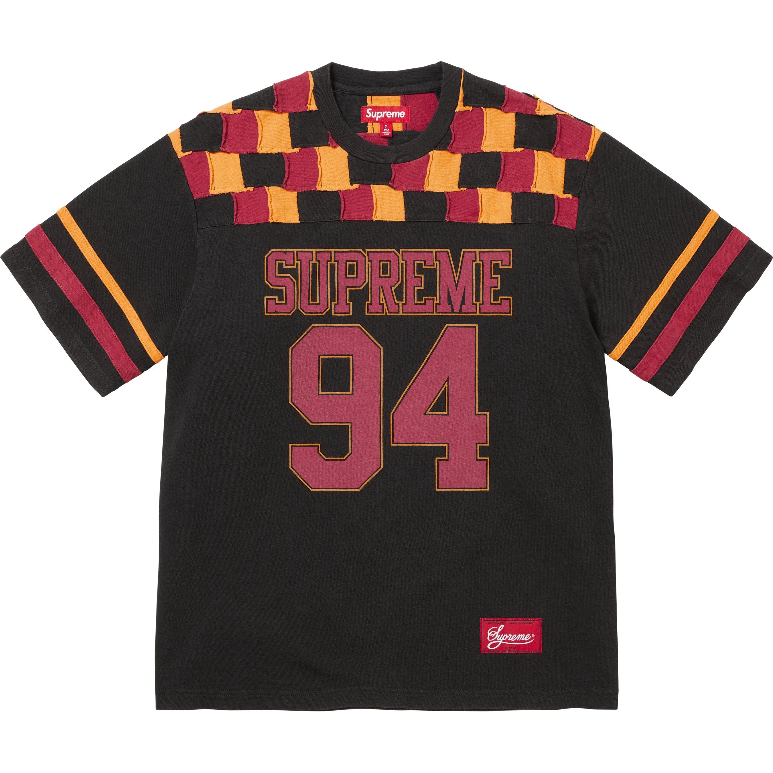 Supreme Patchwork Yoke Football Top Supreme Patchwork Yoke Football Top