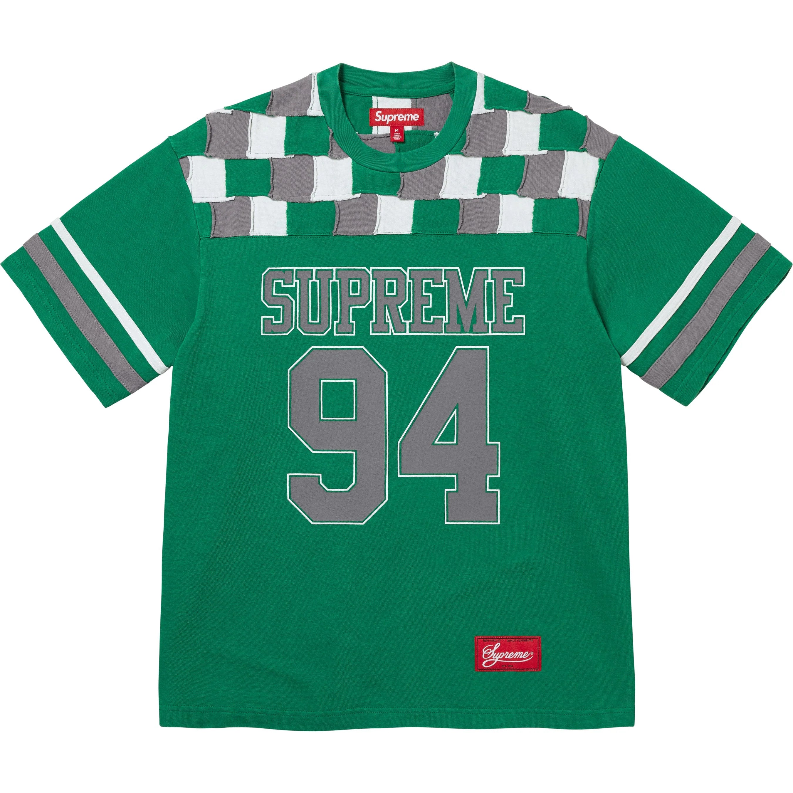 Supreme Patchwork Yoke Football Top Supreme Patchwork Yoke Football Top