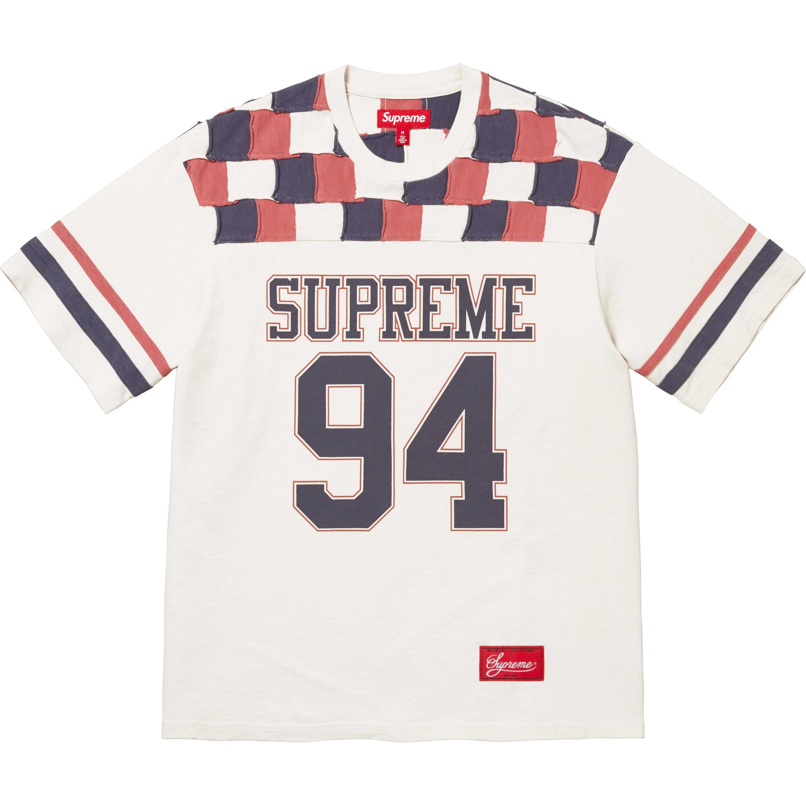 Supreme Patchwork Yoke Football Top Supreme Patchwork Yoke Football Top
