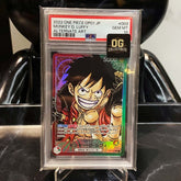 One Piece Card PSA 10 Monkey D Luffy L-P OP01-003 Booster Pack Romance Dawn