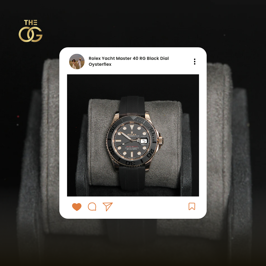 Rolex Yacht Master 40 RG Black Dial Oysterflex: Jam Tangan Mewah untuk Pecinta Laut