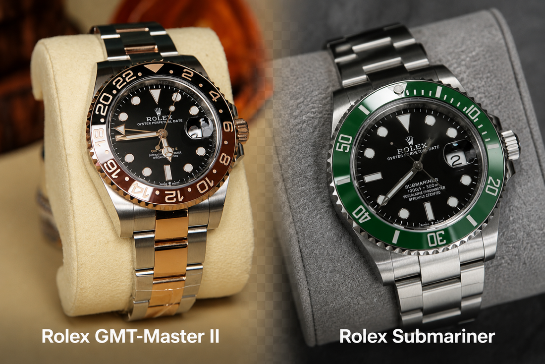 perbedaan rolex gmt master dan submariner