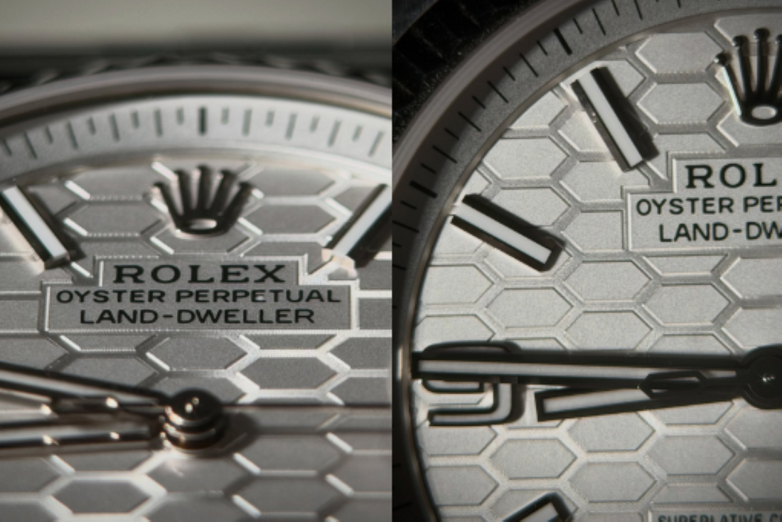 rolex land-dweller honeycomb dial