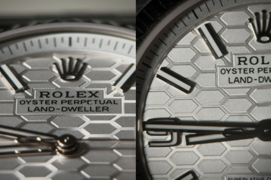 rolex land-dweller honeycomb dial
