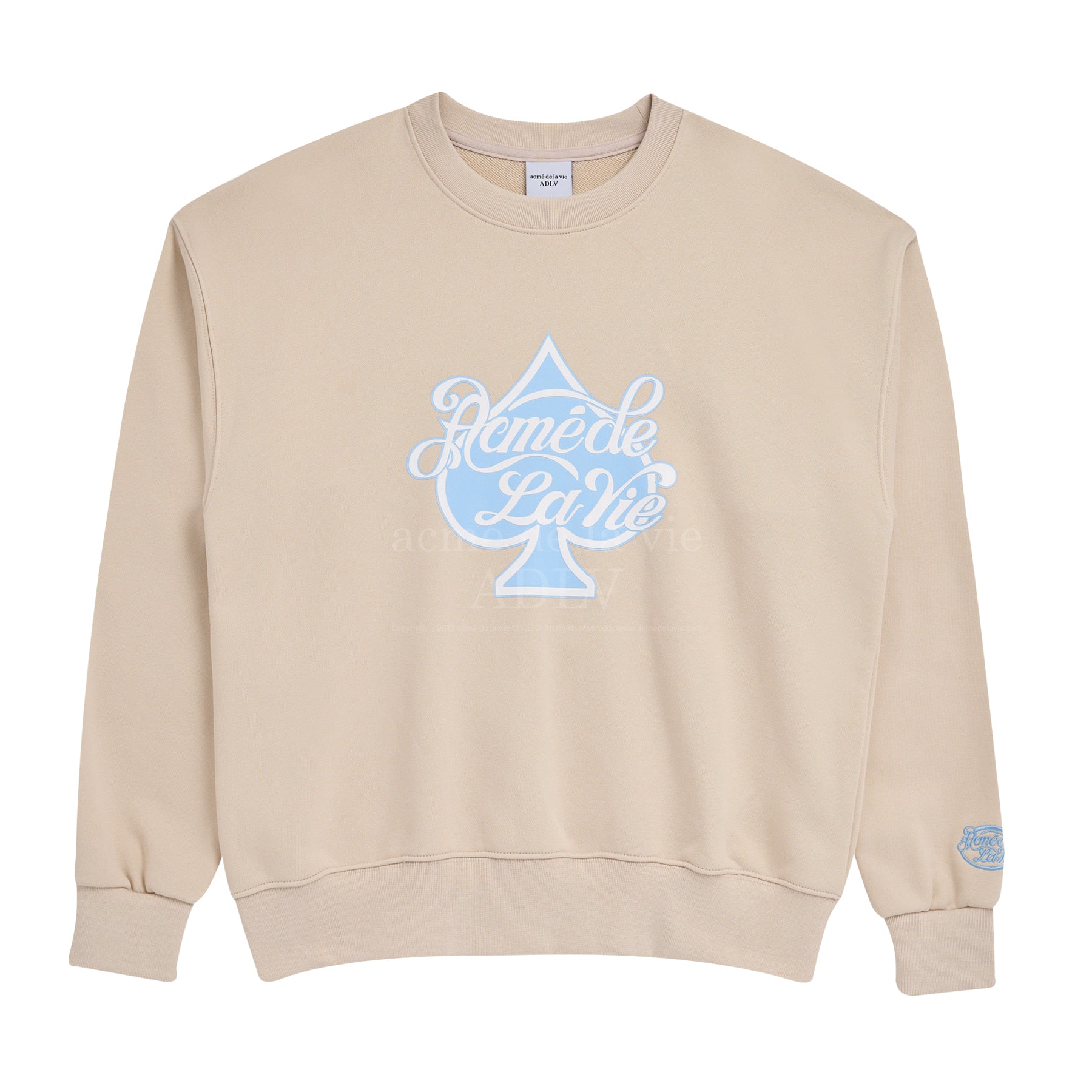 ADLV x LISA Spade Script Logo Basic Sweat Shirt